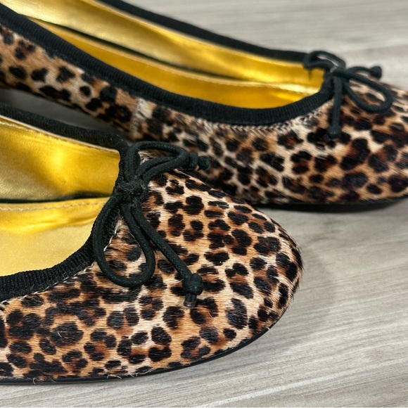 NEW RALPH LAUREN Abrion II Cheetah Print Calf Hair Round Toe Low Heel Pumps 7.5 - Picture 4 of 10